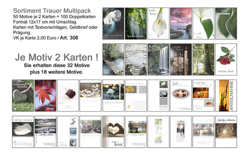 Sortiment Trauer Art. 306 (Multipack Trauer)